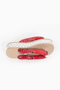 Suicoke Gta Pt05 Slip On Red/Beige| Bandanas