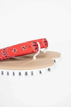 Suicoke Gta Pt05 Slip On Red/Beige| Bandanas