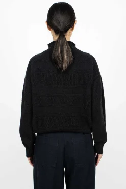 Margaret Howell Guernsey Jumper Black| Tops