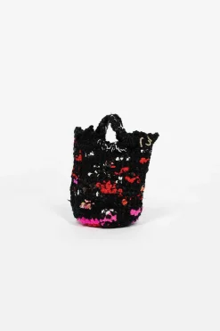 Daniela Gregis Hand Crochet Acustica Bag Black| Bags