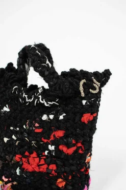 Daniela Gregis Hand Crochet Acustica Bag Black| Bags