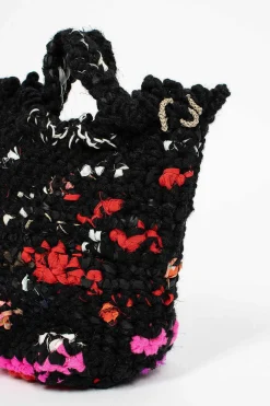 Daniela Gregis Hand Crochet Acustica Bag Black| Bags
