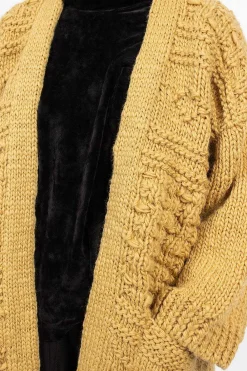 VISVIM Hand Knit Kimono Cardigan Beige| Knitwear