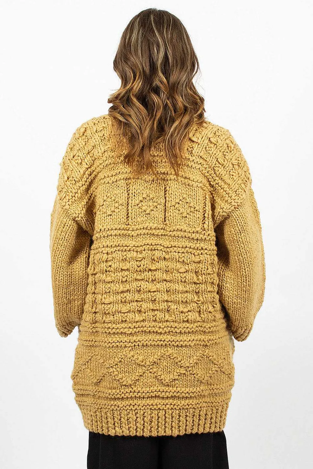 VISVIM Hand Knit Kimono Cardigan Beige| Outerwear