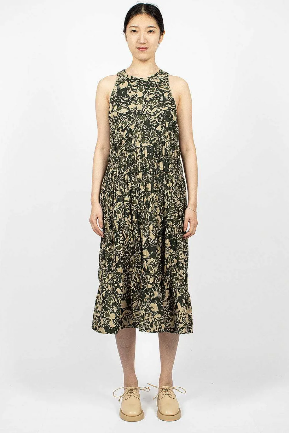 YMC Haven Camo Dress Green| Dresses