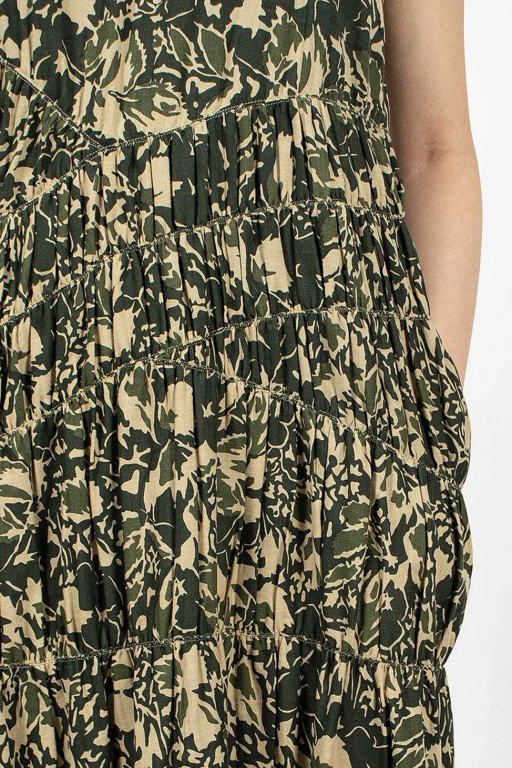 YMC Haven Camo Dress Green| Dresses