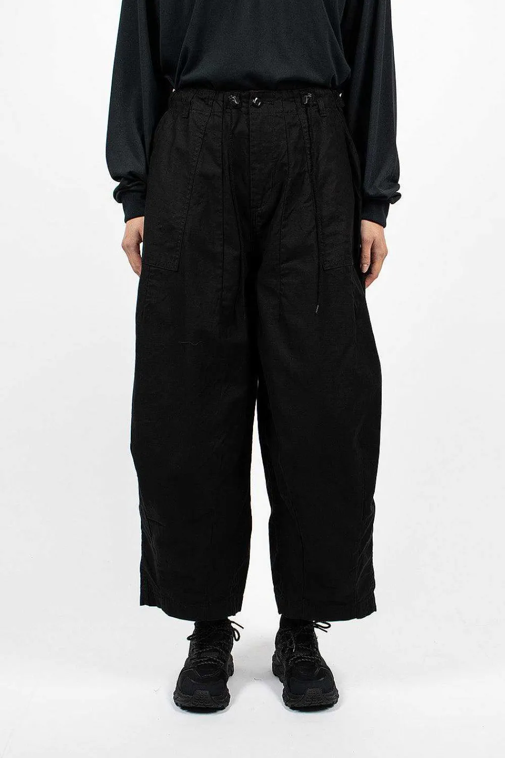 Needles H.D. Pant Fatigue Black| Trousers