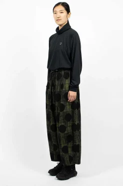 Needles H.D.P. Pant Plaid/Polka Dot Green| Trousers
