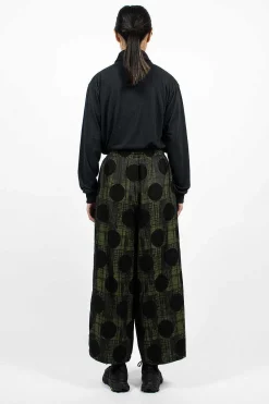 Needles H.D.P. Pant Plaid/Polka Dot Green| Trousers