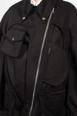 Simone Rocha Heart Biker Jacket Black| Outerwear