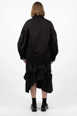 Simone Rocha Heart Biker Jacket Black| Outerwear