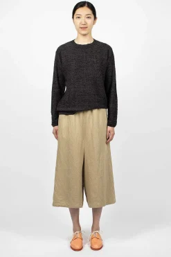 Vlas Blomme Hemp Pullover Charcoal| Knitwear