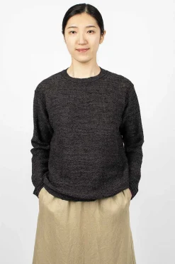 Vlas Blomme Hemp Pullover Charcoal| Knitwear