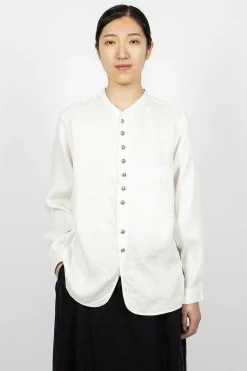 Kapital Herringbone Penny Shirt White| Shirts