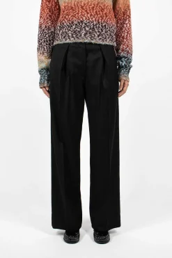 Acne Studios Herringbone Relaxed Trouser Black| Trousers