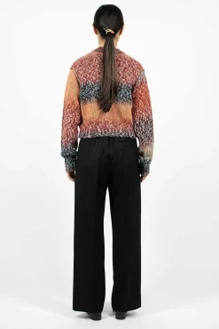 Acne Studios Herringbone Relaxed Trouser Black| Trousers