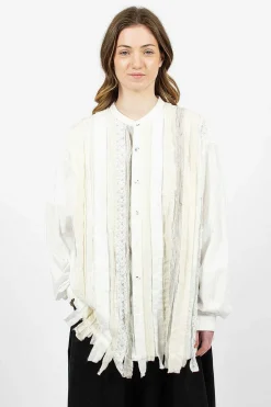 Kapital Hobo Patchwork Dress Shirt White| Shirts