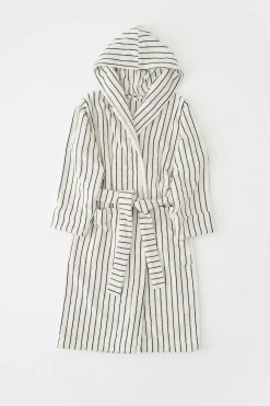 TEKLA Hooded Bathrobe Racing Green| Knitwear