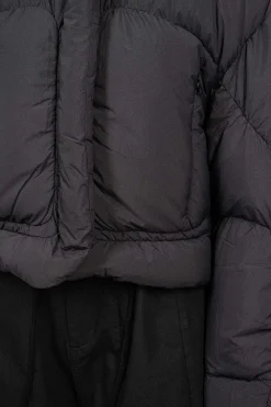 Acne Studios Hooded Puffer Jacket Black| Outerwear