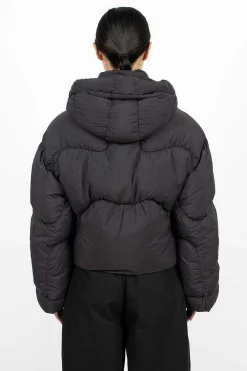 Acne Studios Hooded Puffer Jacket Black| Outerwear
