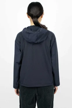 and wander Hybrid Pocket Hoodie Navy| Outerwear