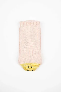 Kapital Ivy Rainbowy Happy Heel Socks Pink| Tights & Socks