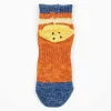 Kapital Ivy Rainbowy Happy Heel Short Socks Orange| Tights & Socks