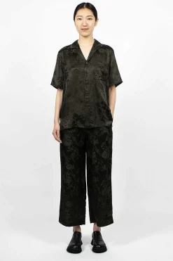 6397 Jacquard Camp Shirt Dark Slate| Shirts
