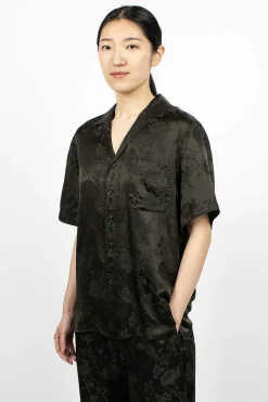 6397 Jacquard Camp Shirt Dark Slate| Shirts
