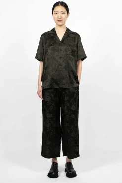 6397 Jacquard Pull On Pant Dark Slate| Trousers
