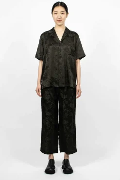 6397 Jacquard Pull On Pant Dark Slate| Trousers