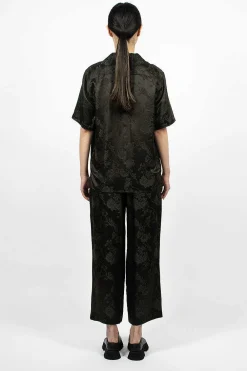 6397 Jacquard Pull On Pant Dark Slate| Trousers