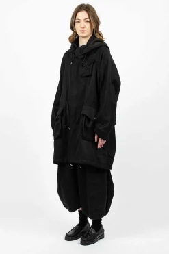 VISVIM Jane Fishtail Parka Black| Outerwear