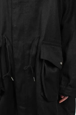 VISVIM Jane Fishtail Parka Black| Outerwear