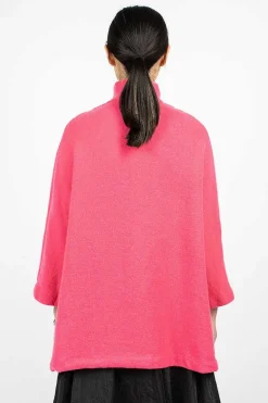 Daniela Gregis Jeroni Poppy Cashmere Coat Fuchsia| Outerwear