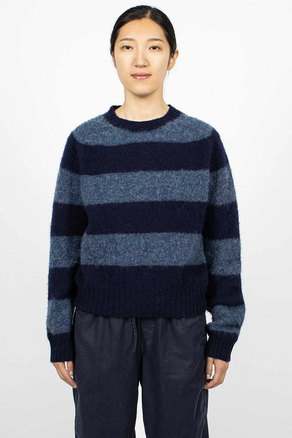 YMC Jets Sweater Navy/Blue| Knitwear