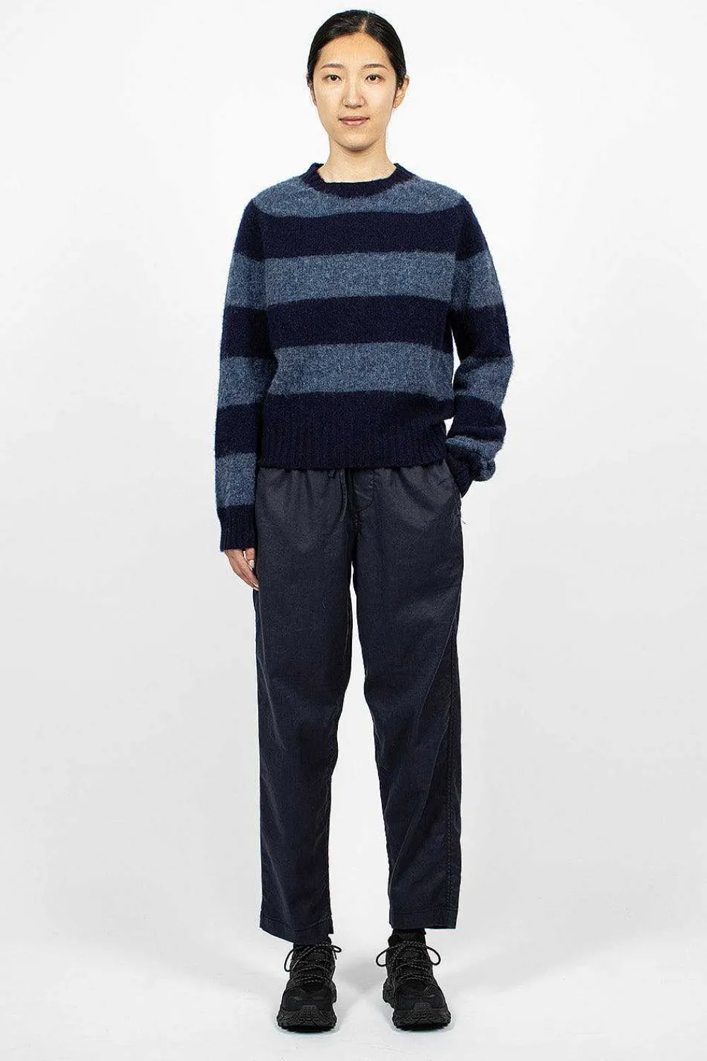 YMC Jets Sweater Navy/Blue| Knitwear