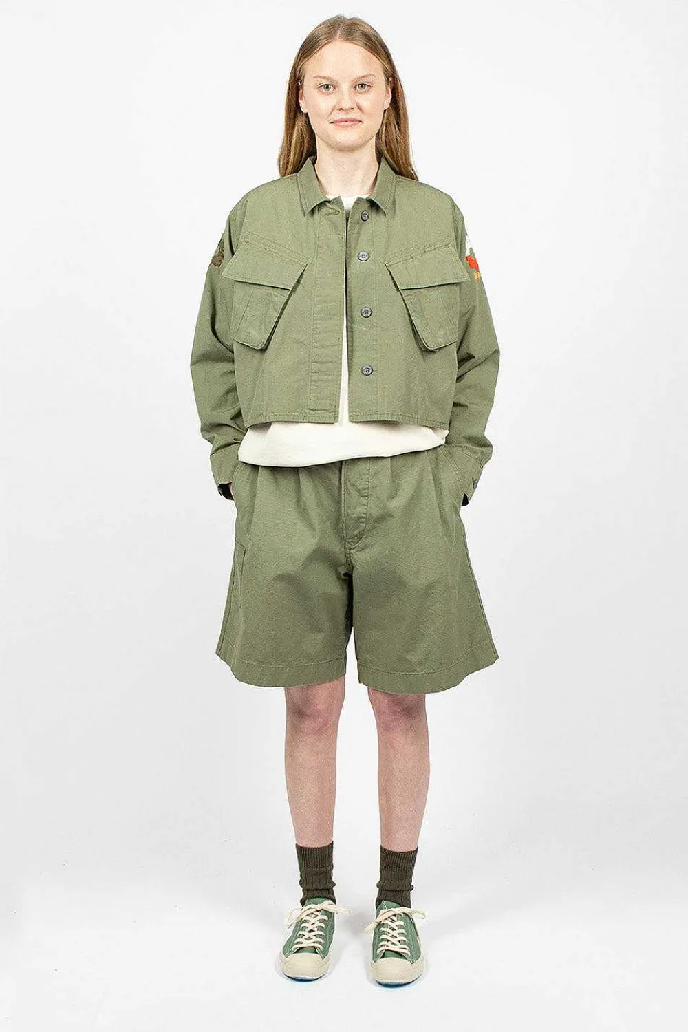 Nigel Cabourn Jk-50 Nam Cropped Jacket Army| Outerwear