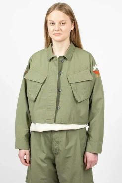 Nigel Cabourn Jk-50 Nam Cropped Jacket Army| Outerwear