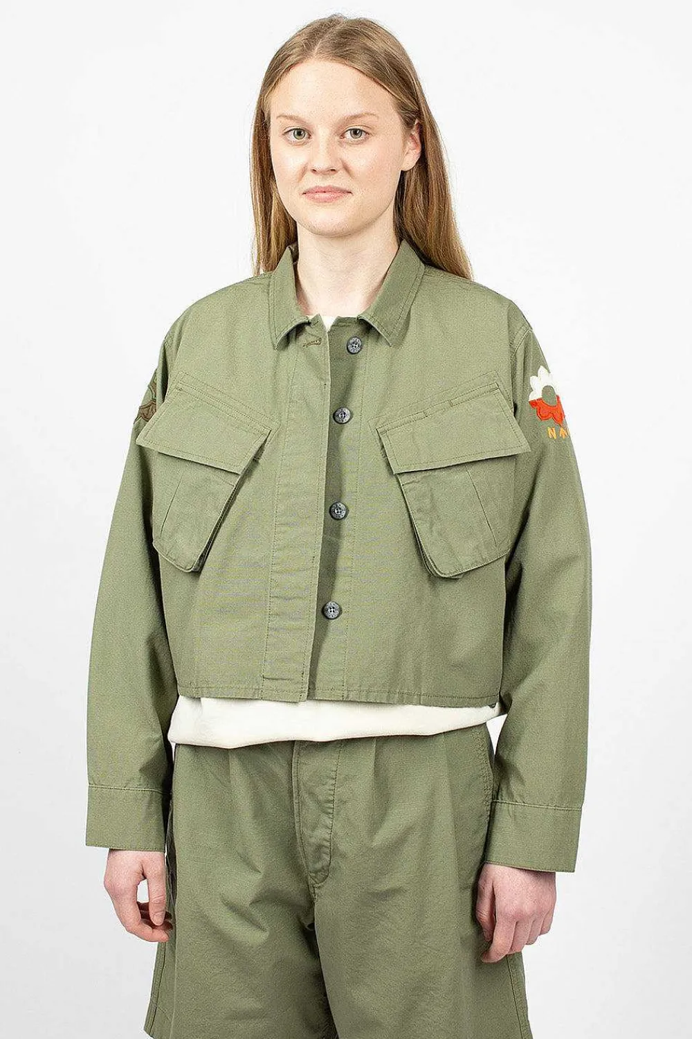 Nigel Cabourn Jk-50 Nam Cropped Jacket Army| Outerwear