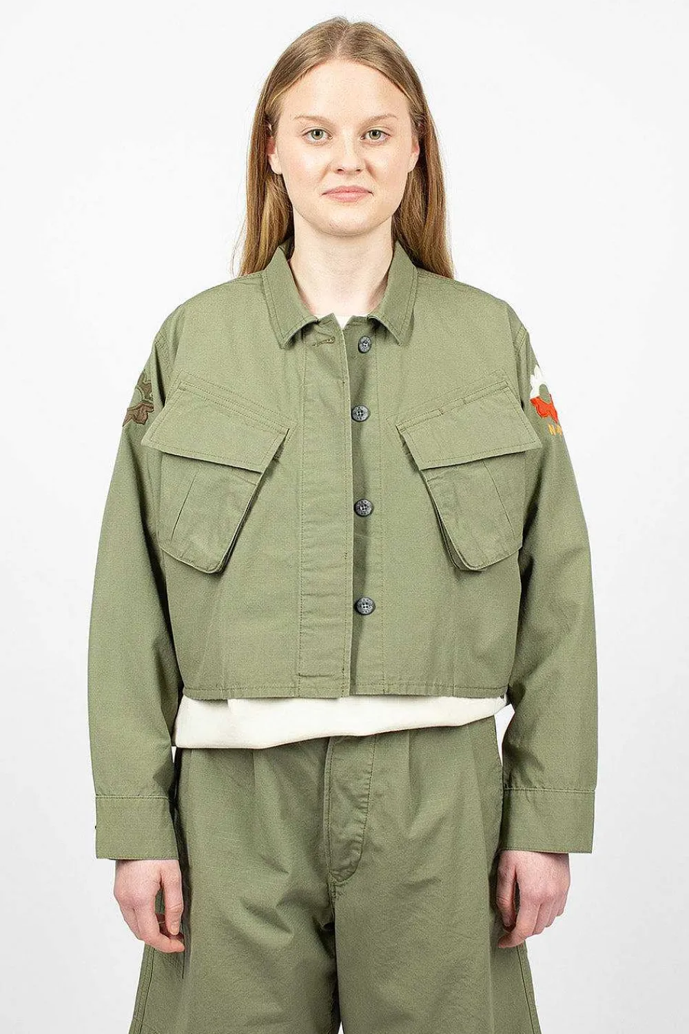 Nigel Cabourn Jk-50 Nam Cropped Jacket Army| Outerwear