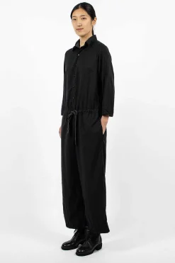Chez Vidalenc Jumpy Wool Marl Black| Trousers