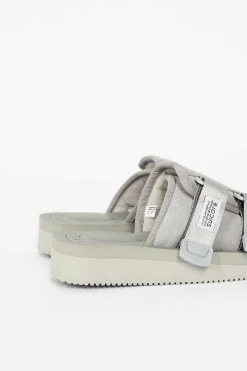 Suicoke Kaw-Vs Suede Sandal Grey| Shoes
