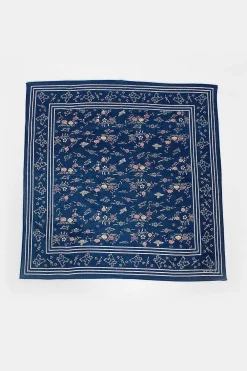 VISVIM Khadi Bandana Dark Indigo| Scarves & Gloves