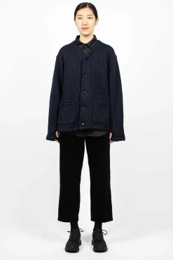 Engineered Garments FWK Knit Cardigan Navy| Knitwear