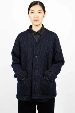 Engineered Garments FWK Knit Cardigan Navy| Knitwear
