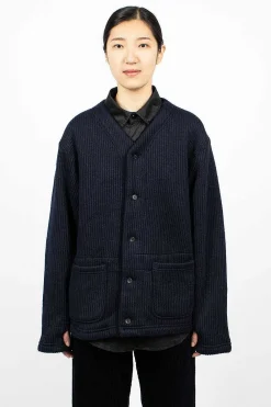 Engineered Garments FWK Knit Cardigan Navy| Knitwear
