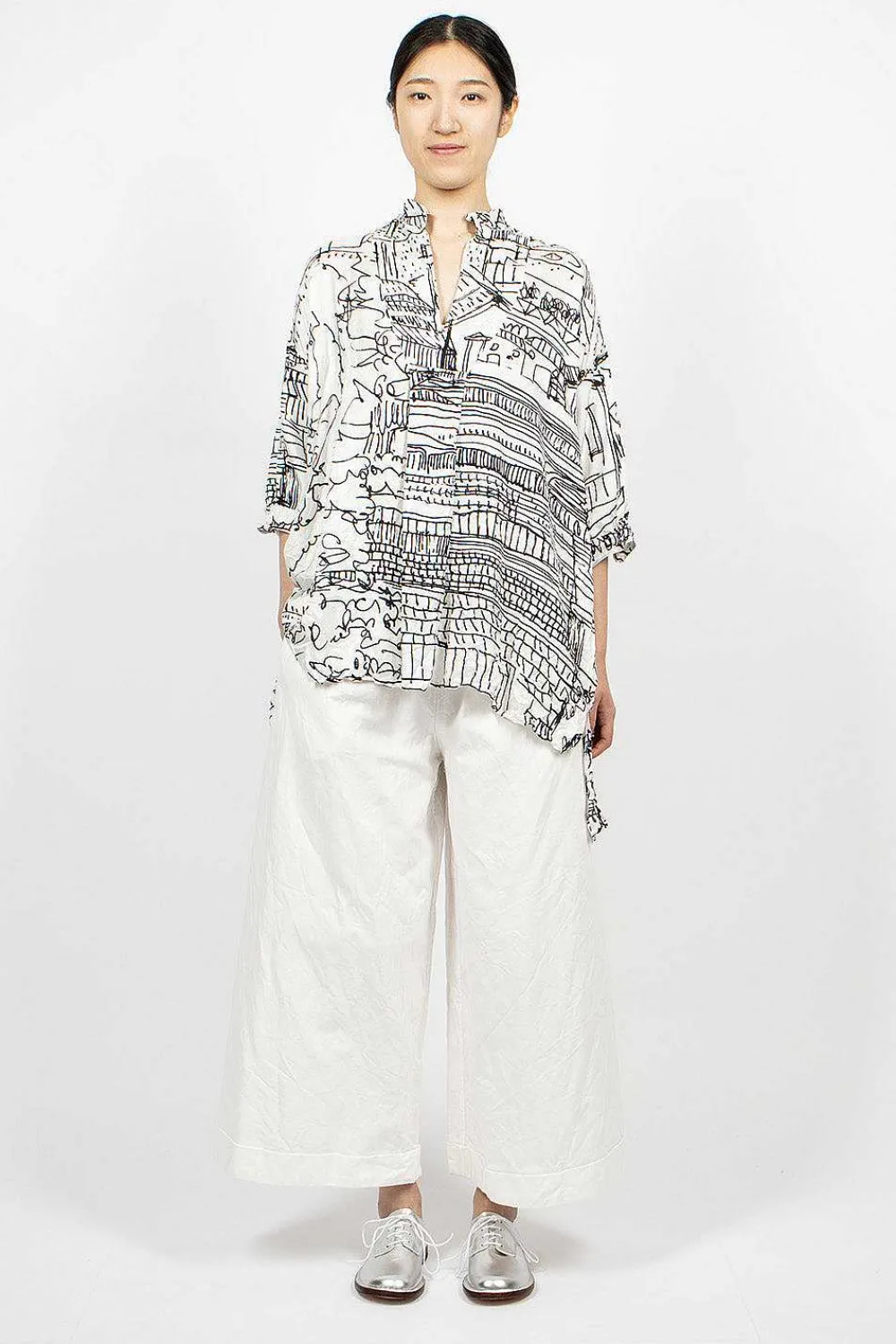 Daniela Gregis Kora Shirt Village Drawing| Tops