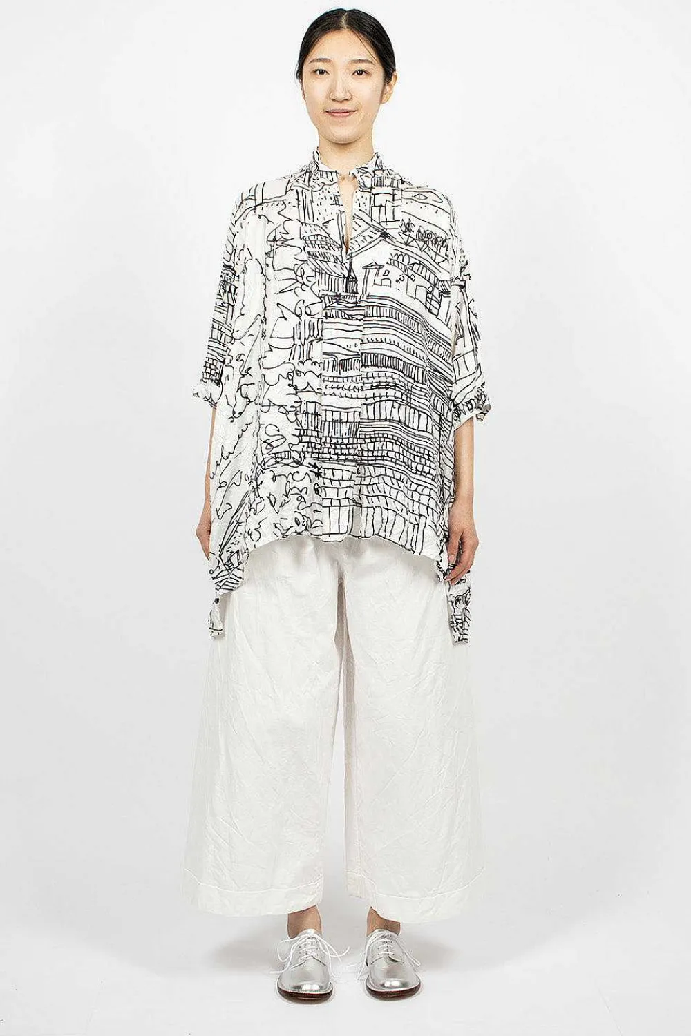 Daniela Gregis Kora Shirt Village Drawing| Tops