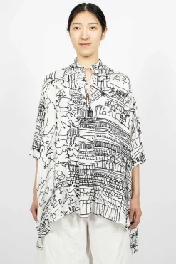 Daniela Gregis Kora Shirt Village Drawing| Tops